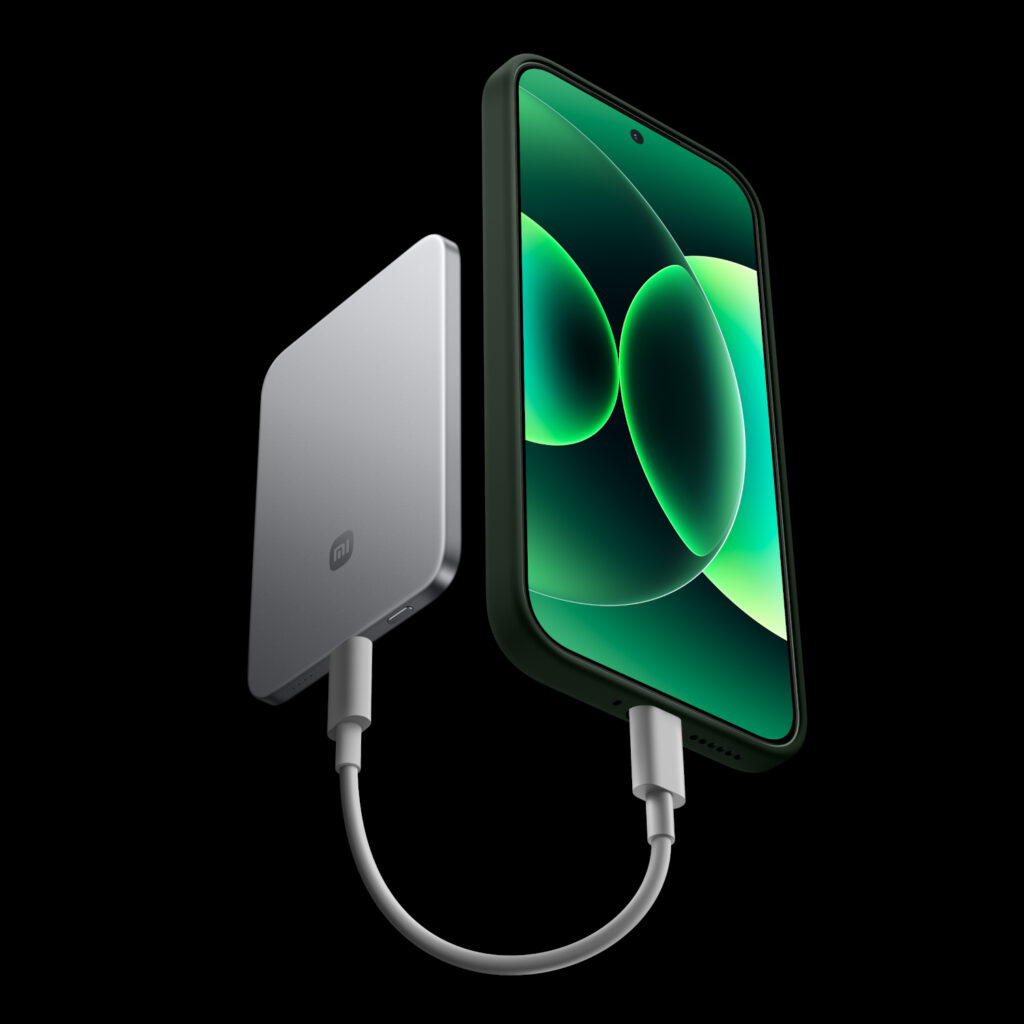 xiaomi ultrathin magnetic power bank 5000 15w – aluminium silver