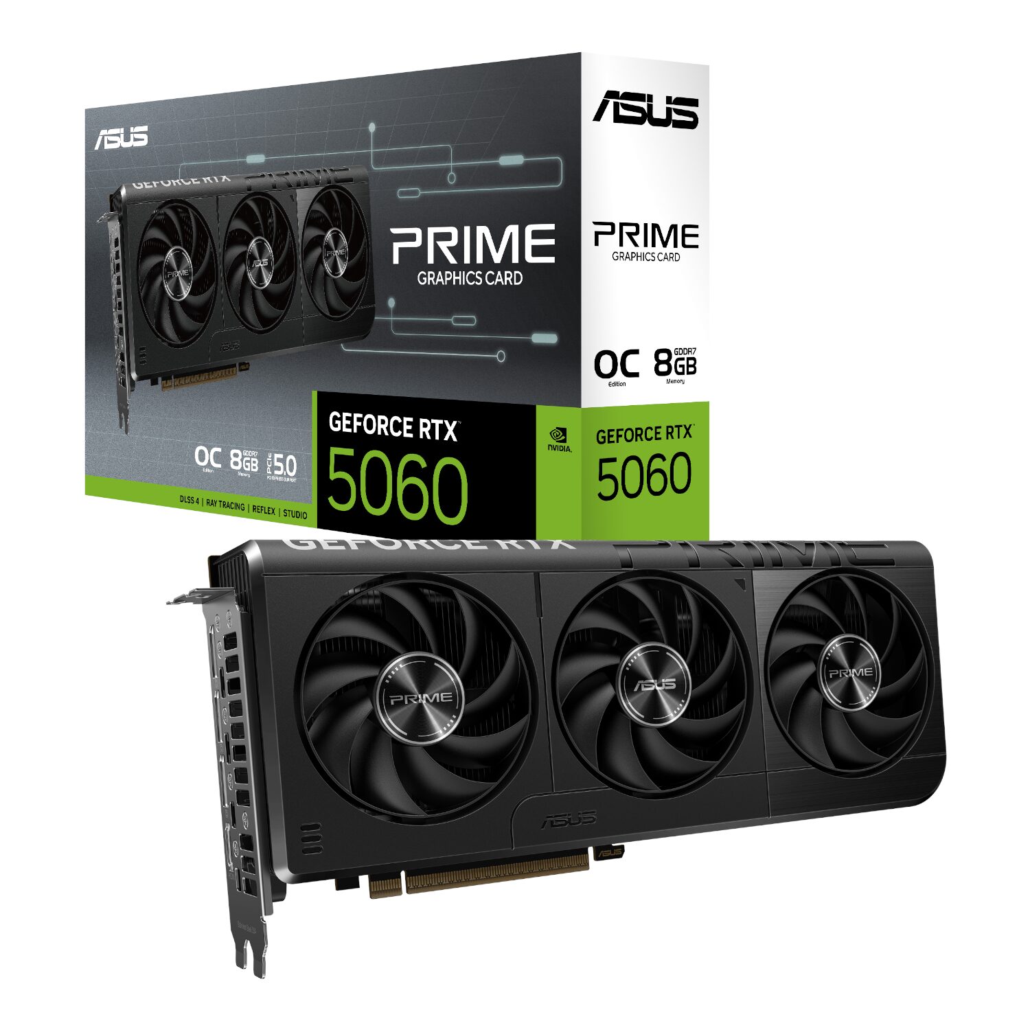 asus prime geforce rtx 5060 oc 8gb gddr7 gpu – sff ready graphics card