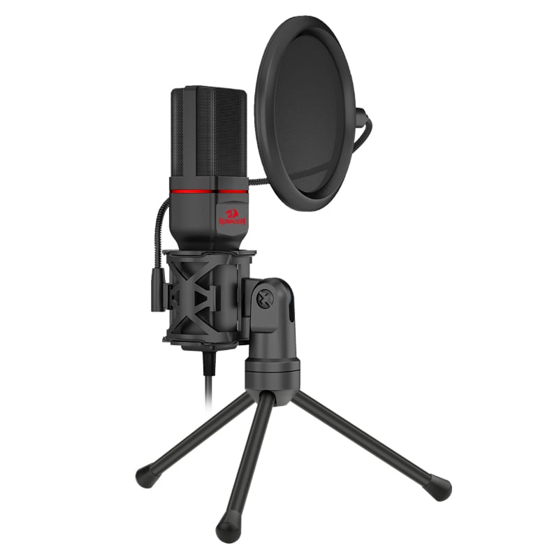 REDRAGON SEYFERT 3.5mm Aux Gaming Mic and Tripod – Black - Image 3