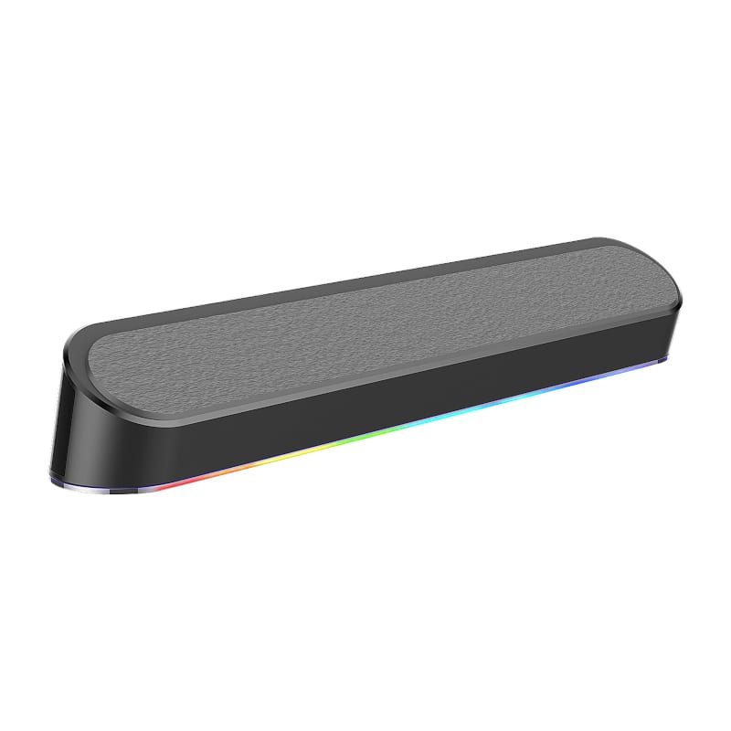 REDRAGON 2.0 Sound Bar ADIEMUS 2 x 3W RGB USB|Aux PC Gaming Speaker – Black - Image 5