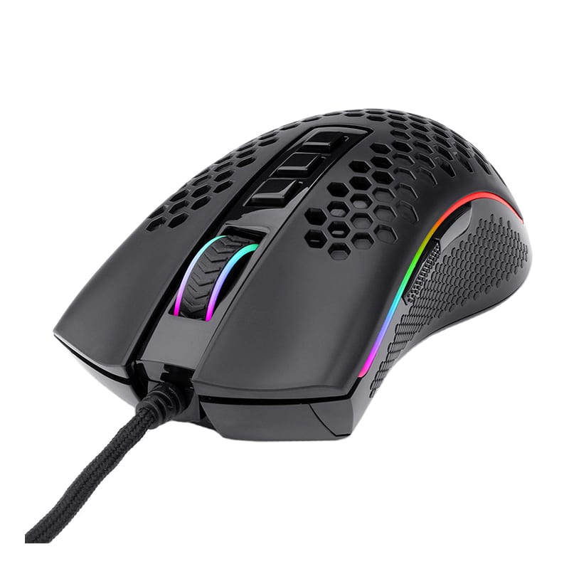 REDRAGON STORM 12400DPI 7 Buttons|Ergonomic Design|P3327 Optical Sensor|Lightweight Body|RGB Backlit gaming Mouse – Black - Image 2