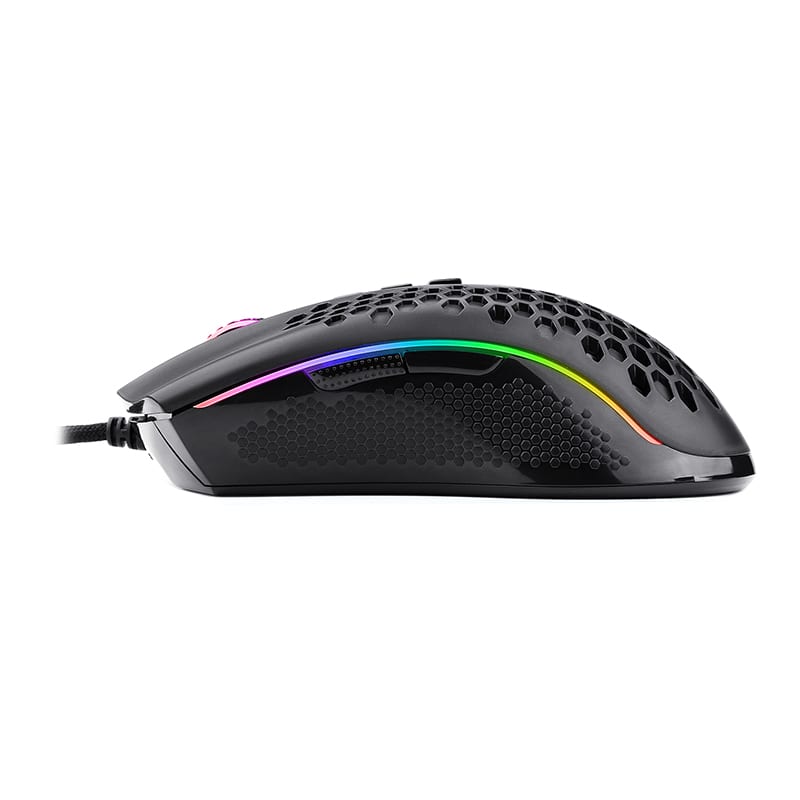 REDRAGON STORM 12400DPI 7 Buttons|Ergonomic Design|P3327 Optical Sensor|Lightweight Body|RGB Backlit gaming Mouse – Black - Image 4