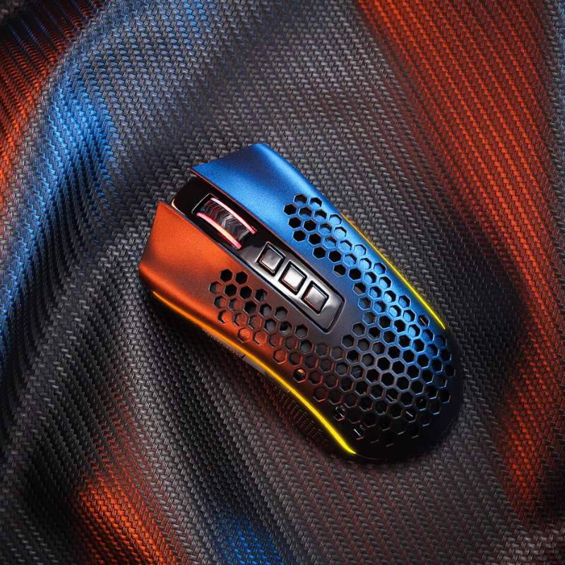 REDRAGON STORM 12400DPI 7 Buttons|Ergonomic Design|P3327 Optical Sensor|Lightweight Body|RGB Backlit gaming Mouse – Black - Image 5