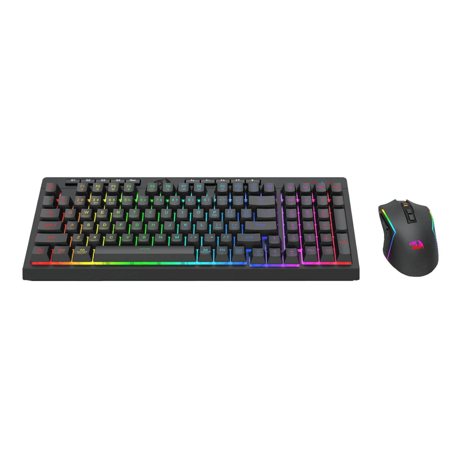Redragon RYLO PRO S142 Tri-Mode RGB Gaming Keyboard & Mouse Combo - Image 3