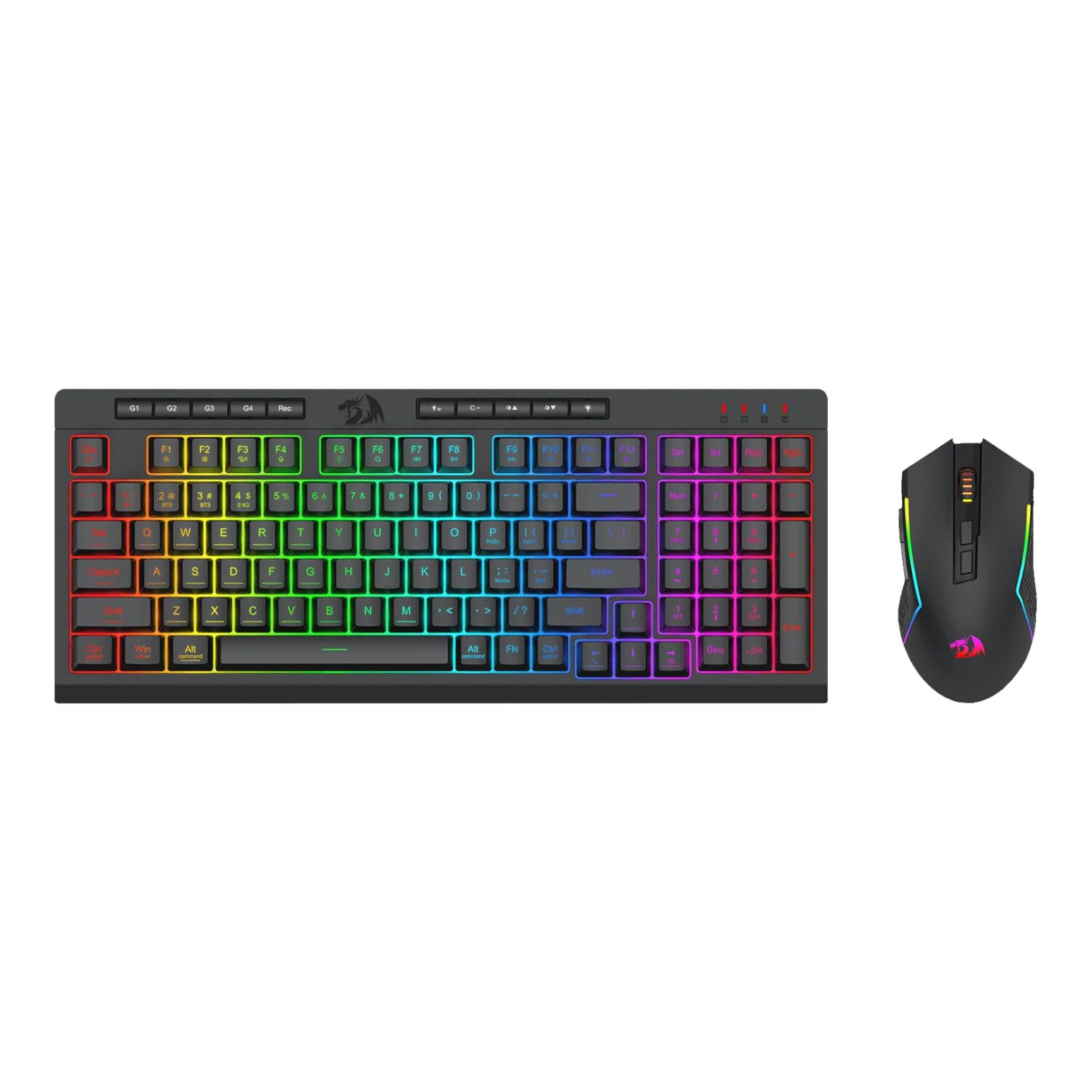 Redragon RYLO PRO S142 Tri-Mode RGB Gaming Keyboard & Mouse Combo - Image 5
