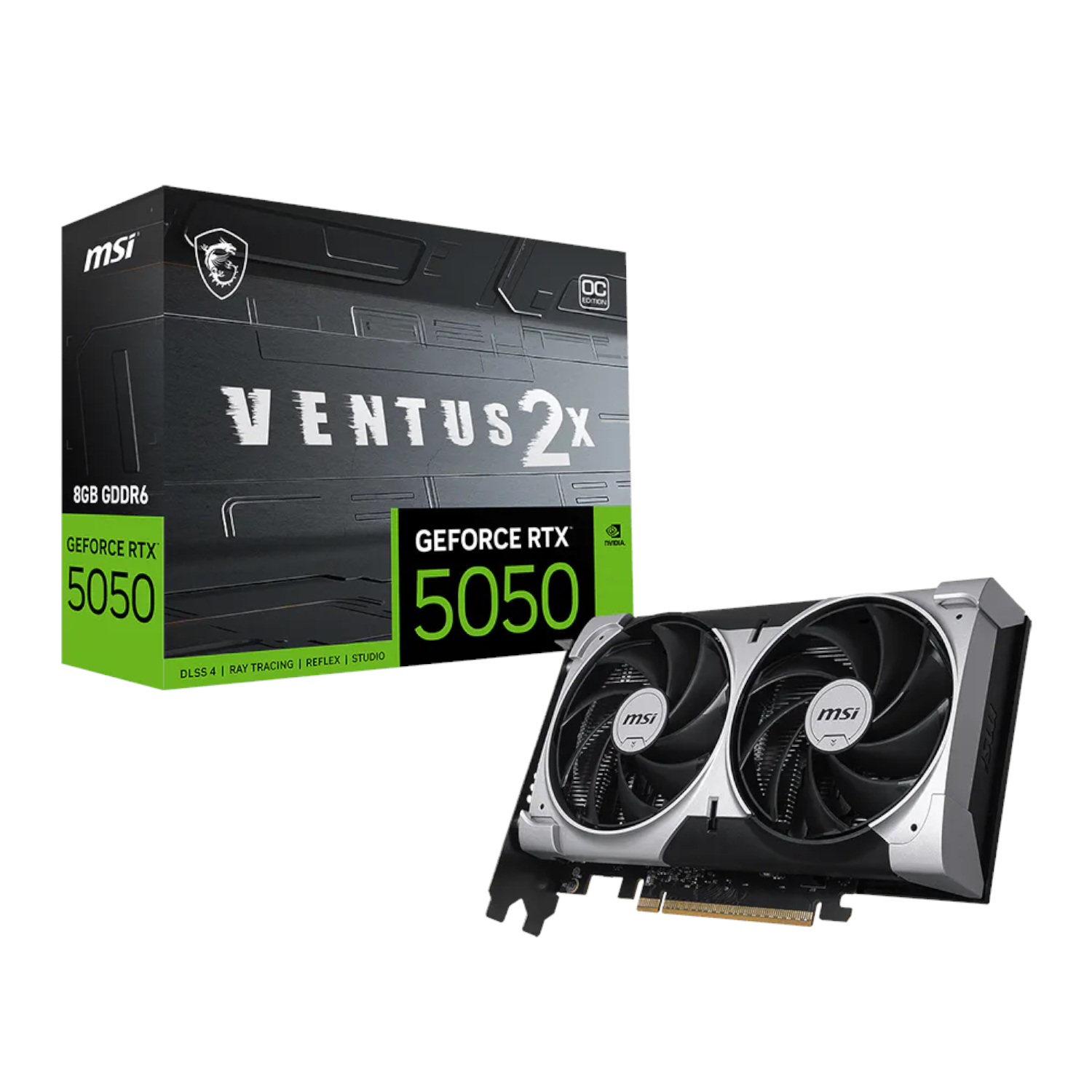 msi geforce rtx 5050 8g ventus 2x oc graphics card