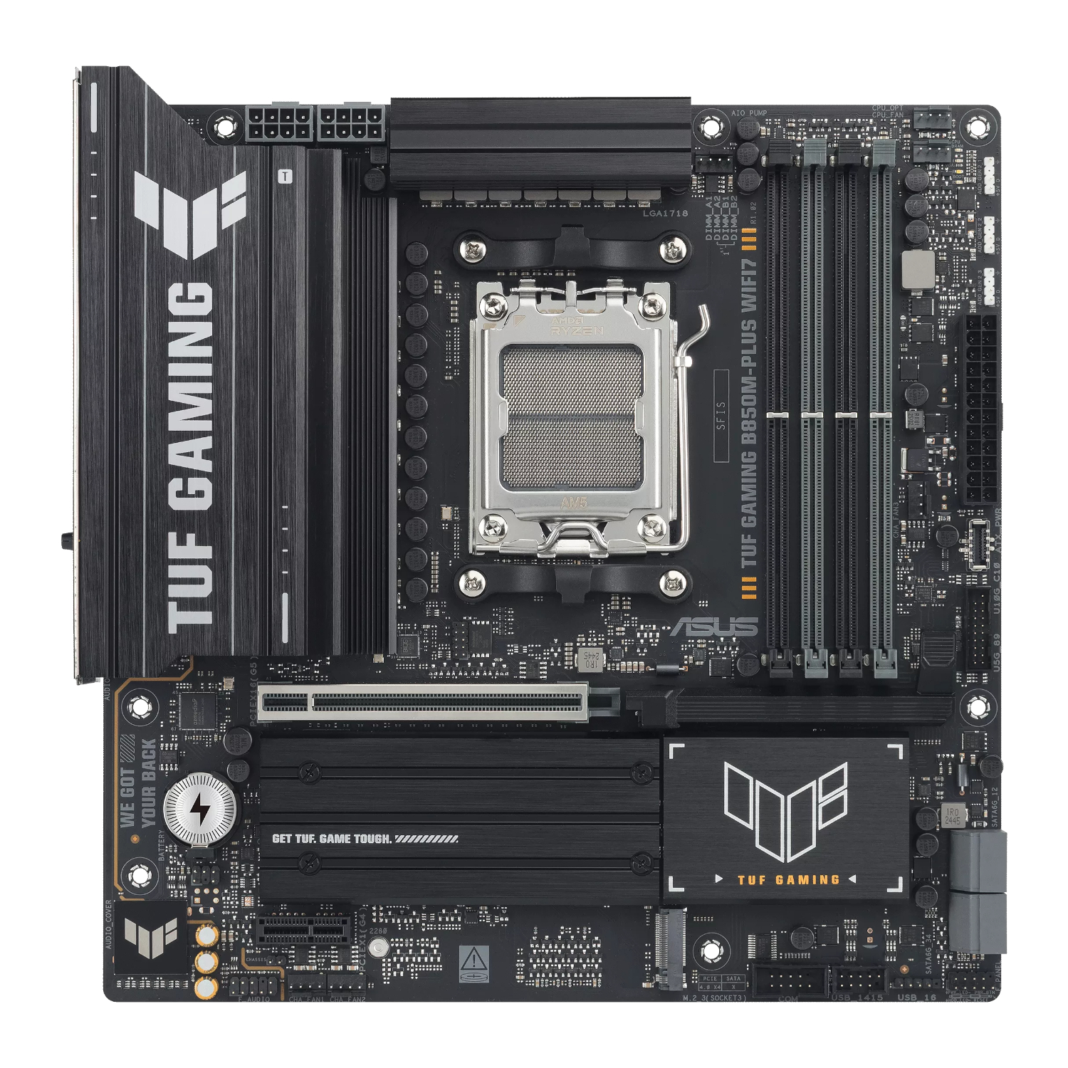 asus tuf gaming b850m plus wifi amd am5 m atx gaming motherboard