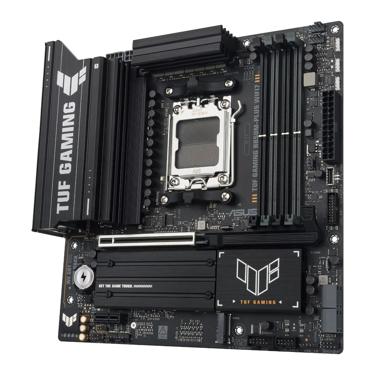asus tuf gaming b850m plus wifi amd am5 m atx gaming motherboard